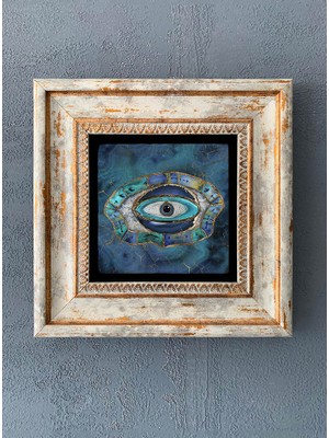 Oscar Stone Decor Çerçeveli Taş Duvar Dekoru 20 x 20 cm CDD-40-1150