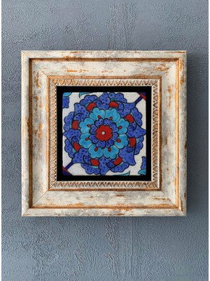 Oscar Stone Decor Çerçeveli Taş Duvar Dekoru 20 x 20 cm CDD-40-1166