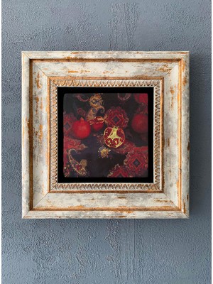 Oscar Stone Decor Çerçeveli Taş Duvar Dekoru 20 x 20 cm CDD-40-1198