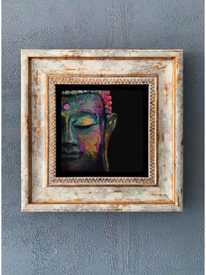 Oscar Stone Decor Çerçeveli Taş Duvar Dekoru 20 x 20 cm CDD-40-1219