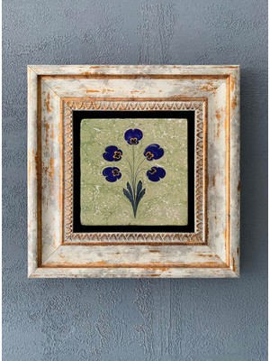 Oscar Stone Decor Çerçeveli Taş Duvar Dekoru 20 x 20 cm CDD-40-1223