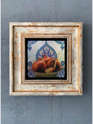 Oscar Stone Decor Çerçeveli Taş Duvar Dekoru 20 x 20 cm CDD-40-1251