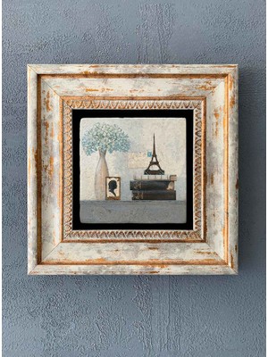 Oscar Stone Decor Çerçeveli Taş Duvar Dekoru 20 x 20 cm CDD-40-1266