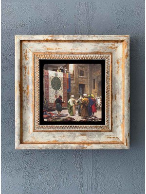 Oscar Stone Decor Çerçeveli Taş Duvar Dekoru 20 x 20 cm CDD-40-1274