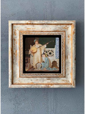 Oscar Stone Decor Çerçeveli Taş Duvar Dekoru 20 x 20 cm CDD-40-1275