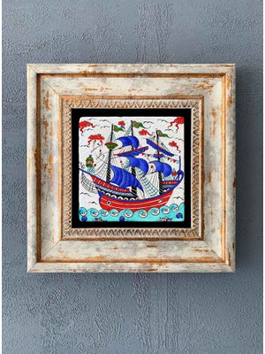 Oscar Stone Decor Çerçeveli Taş Duvar Dekoru 20 x 20 cm CDD-40-1287