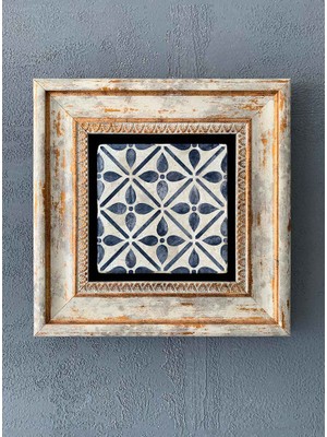 Oscar Stone Decor Çerçeveli Taş Duvar Dekoru 20 x 20 cm CDD-40-1307