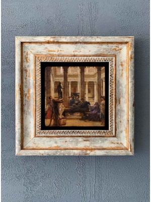 Oscar Stone Decor Çerçeveli Taş Duvar Dekoru 20 x 20 cm CDD-40-1311