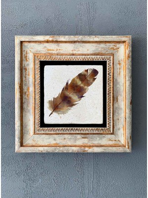 Oscar Stone Decor Çerçeveli Taş Duvar Dekoru 20 x 20 cm CDD-40-1324