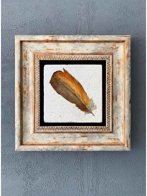 Oscar Stone Decor Çerçeveli Taş Duvar Dekoru 20 x 20 cm CDD-40-1325