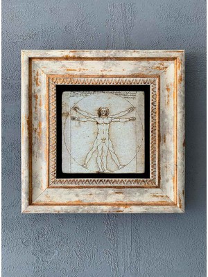 Oscar Stone Decor Çerçeveli Taş Duvar Dekoru 20 x 20 cm CDD-40-1330