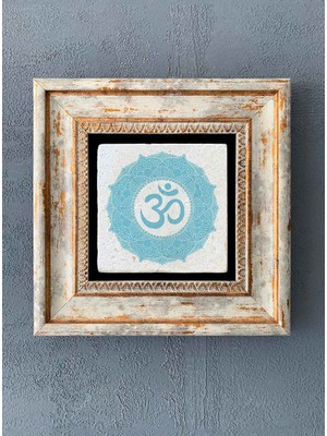 Oscar Stone Decor Çerçeveli Taş Duvar Dekoru 20 x 20 cm CDD-40-1378