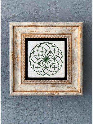 Oscar Stone Decor Çerçeveli Taş Duvar Dekoru 20 x 20 cm CDD-40-7778