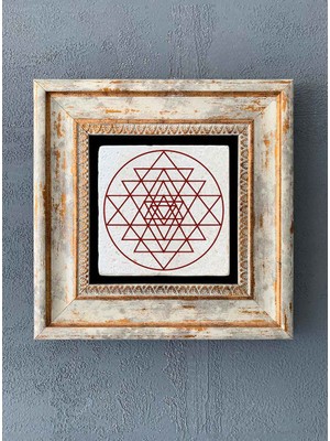 Oscar Stone Decor Çerçeveli Taş Duvar Dekoru 20 x 20 cm CDD-40-7782