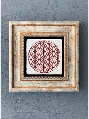 Oscar Stone Decor Çerçeveli Taş Duvar Dekoru 20 x 20 cm CDD-40-7783