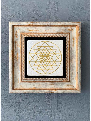 Oscar Stone Decor Çerçeveli Taş Duvar Dekoru 20 x 20 cm CDD-40-7785