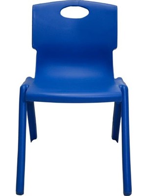 Temel Kırılmaz Çocuk Sandalyesi, Kreş ve Anaokulu Sandalyesi Mavi 3 Adet