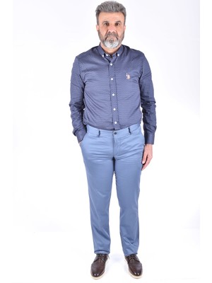 R-Germen 308-22 R-Germen Slim Fit Keten Pantolon