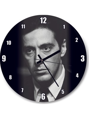 Cakatablo The Godfather  Corleone Sb Görseli Duvar Saati