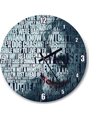 Cakatablo Joker Yüzü ve Replikleri Duvar Saati