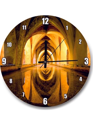 Cakatablo Mimari Sütunlar ve Tonozlar Duvar Saati