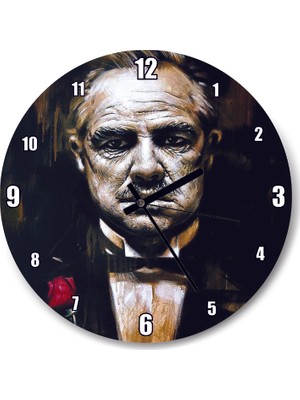 Cakatablo The Godfather Vaftiz Babası Duvar Saati