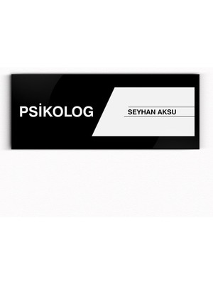 BK Kişiye Özel Psikolog Duvar & Kapı Isimliği (Model 1)