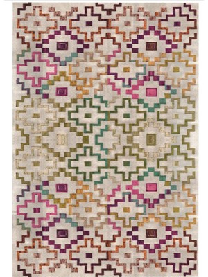 STY Home Vintage 3 Kaymaztabanlı Yıkanabilir Halı Kilim Yolluk Dijital Baskı Renkli