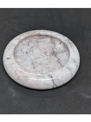 Pergamon 3 cm Kalınlık Gerçek Mermer Küllük Kül Tablası Retro Tasarım