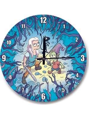 Cakatablo Disenchantment Kahramanları Duvar Saati