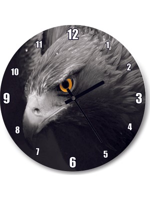 Cakatablo Karanlık Arkaplan Kartal Duvar Saati