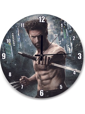Cakatablo The Wolverine Film Poster Duvar Saati