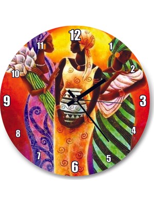 Cakatablo Gunesin Kızları Duvar Saati