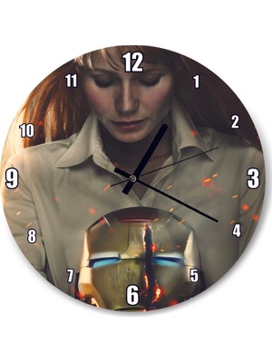 Cakatablo Iron Man 3 Film Poster Duvar Saati