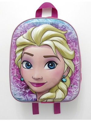 Hızırım Frozen Elsa 5d Kabartmalı Kreş Anaokulu ve Günlük Kullanım Sırt Çantası