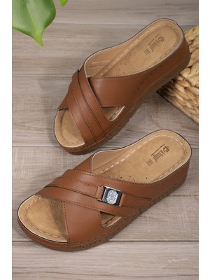 Khayt Glary Anatomik Kadın Terlik Düz Topuklu Konforlu Ev Kullanımı İçin