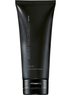 Avon Attraction Desire Erkek Saç ve Vücut Şampuanı 200 ml Odunsu-Baharatlı Koku ile Etkili Temizlik