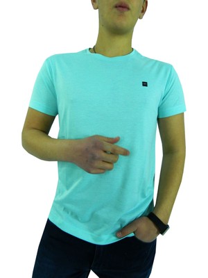 Naykı Erkek Sıfır Yaka Petek Süprem T-Shirt 2124 BGL-ST01016