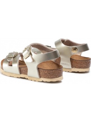 Birkenstock 1014829 - Electrıc Metallıc Gold Rio Kids Bf Çocuk Terlik