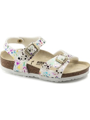 Birkenstock 1019743 - Confetti White Pop Rio Kids Mf Çocuk Terlik