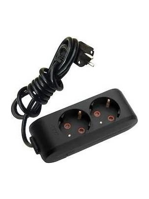 Viko Multi-Let Siyah 2'li Topraklı Çocuk Korumalı Grup Priz -5 Metre