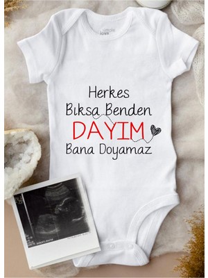Limon Dayım Bana Doyamaz Baskılı Bebek Body Zıbın
