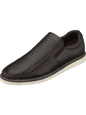 Costo Shoes 45 - 46 - 47 - 48 - 49- 50 AG8044-5 Kahve 4 Mevsim Üst Kalite Termo Taban Büyük Numara  Erkek Ayakkabısı Rahat Geniş Kalıp