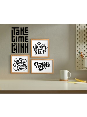 Bk Gift Dekoratif 3’lü Retro Ahşap Tablo ve Konsept Duvar Dekoru-7