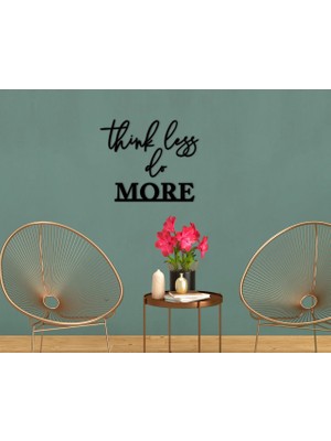 Bk Gift Think Less Do More Ahşap Duvar Yazısı-1