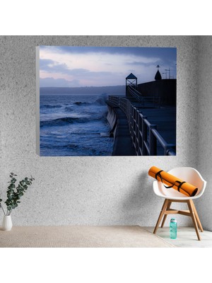 Deko Gonya Deniz Manzaralı Dekoratif Kanvas Tablo