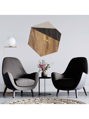 Deko Gonya   Afrika Kıtası Dekoratif Ahşap Duvar Saati