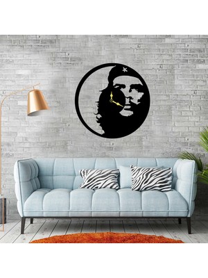 Deko Gonya Che Guevara  Dekoratif Ahşap Duvar Saati