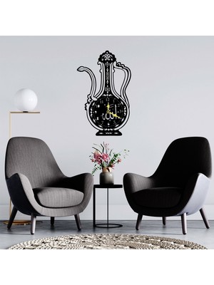 Deko Gonya Ibrık Tasarım  Ahşap Duvar Saati