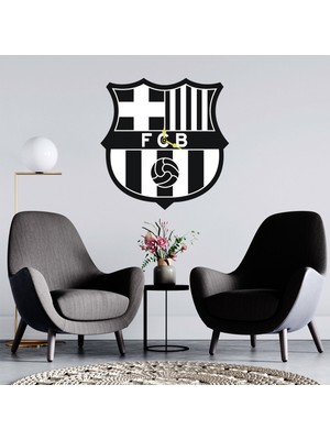 Deko Gonya Barcelona Logo Duvar Saati